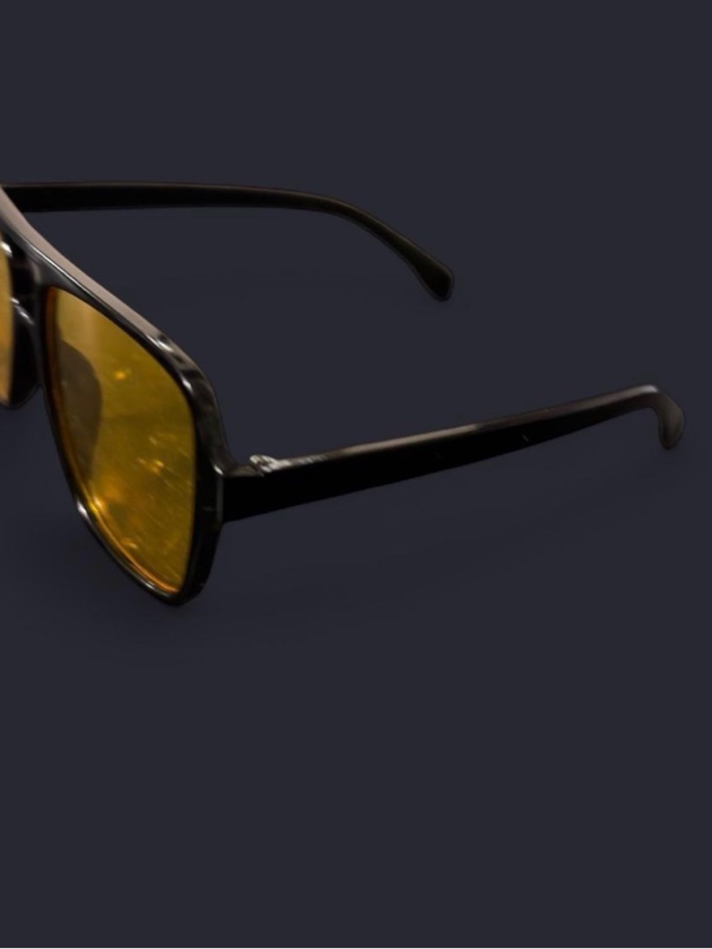 Vintage Yellow Lens Aviator Sunglasses - Picture 2 of 2
